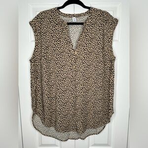 Women’s Old Navy Leopard Print Tunic Top - 1x Plus
